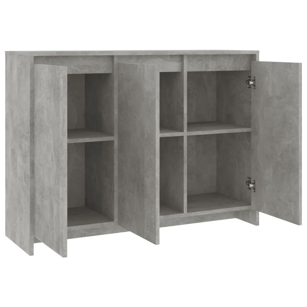 Skjenk betonggrå 102x33x75 cm konstruert tre