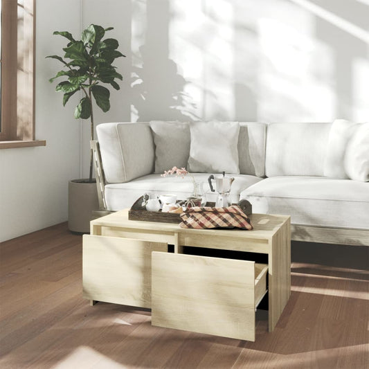Salongbord sonoma eik 90x50x41,5 cm konstruert tre