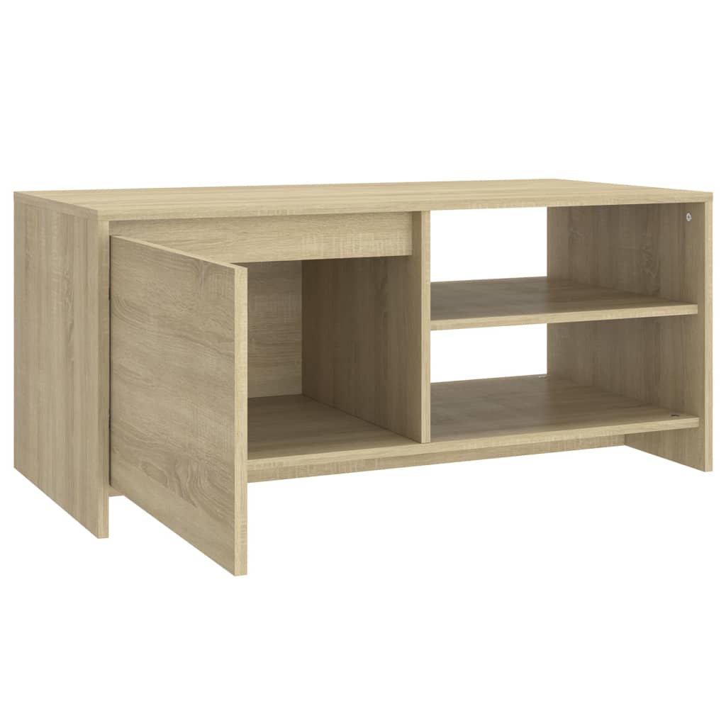 Salongbord sonoma eik 102x50x45 cm konstruert tre