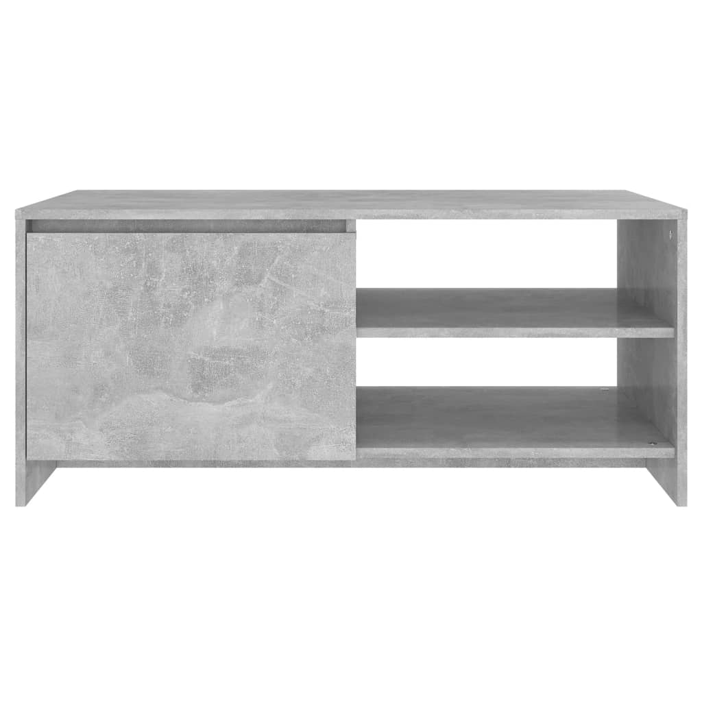 Salongbord betonggrå 102x50x45 cm konstruert tre