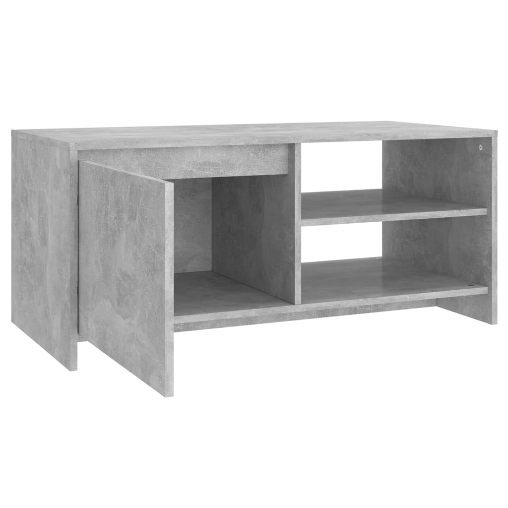 Salongbord betonggrå 102x50x45 cm konstruert tre