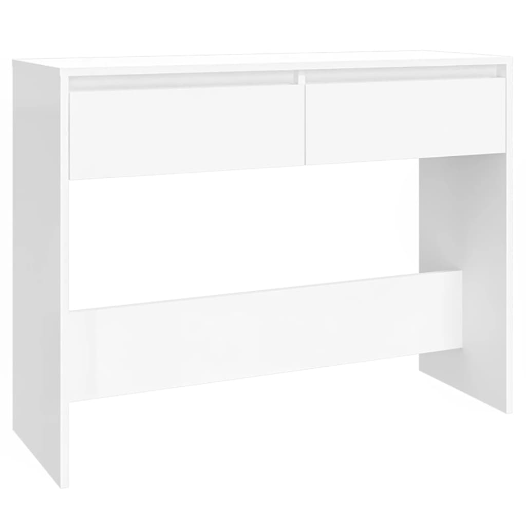 Konsollbord hvit 100x35x76,5 cm konstruert tre