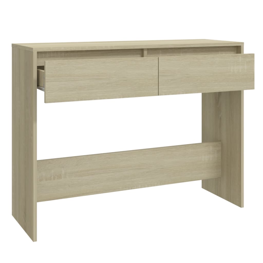 Konsollbord sonoma eik 100x35x76,5 cm konstruert tre