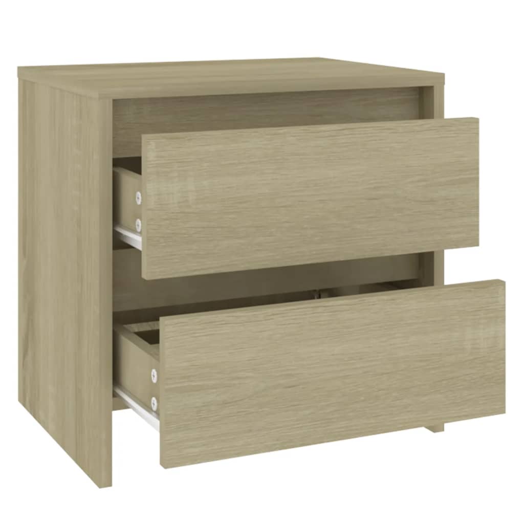 Nattbord 2 stk sonoma eik 45x34,5x44,5 cm konstruert tre