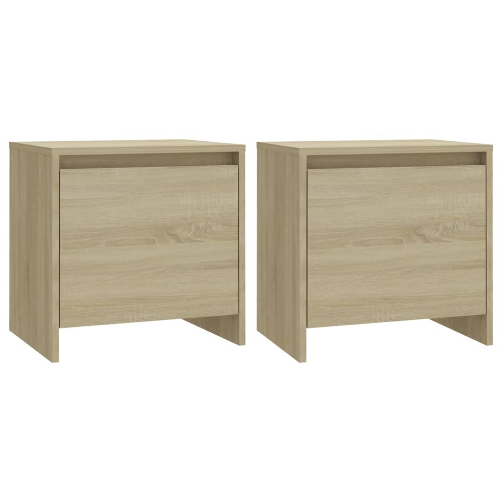 Nattbord 2 stk sonoma eik 45x34x44,5 cm konstruert tre