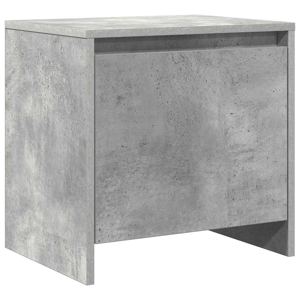 Nattbord 2 stk betonggrå 45x34x44,5 cm konstruert tre