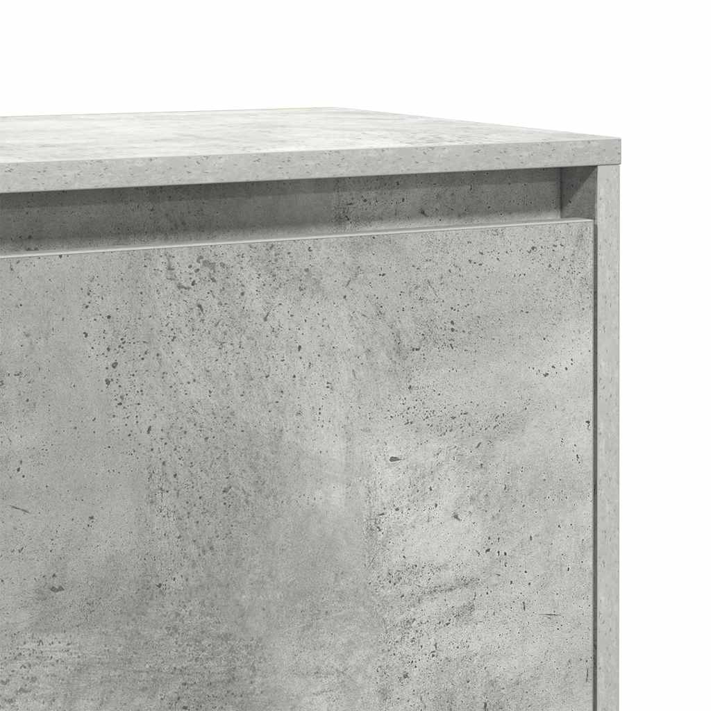 Nattbord 2 stk betonggrå 45x34x44,5 cm konstruert tre