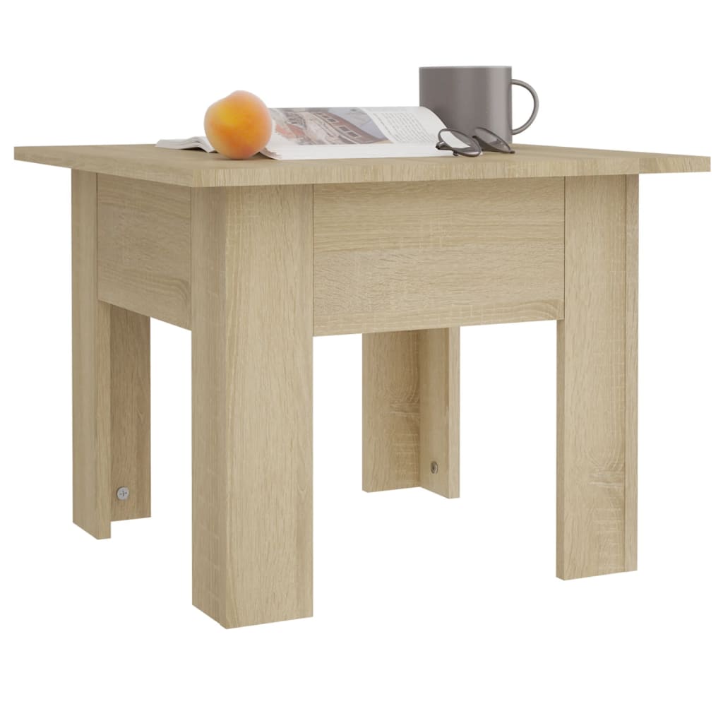 Salongbord sonoma eik 55x55x42 cm konstruert tre