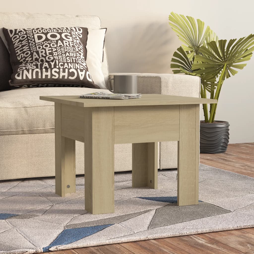 Salongbord sonoma eik 55x55x42 cm konstruert tre