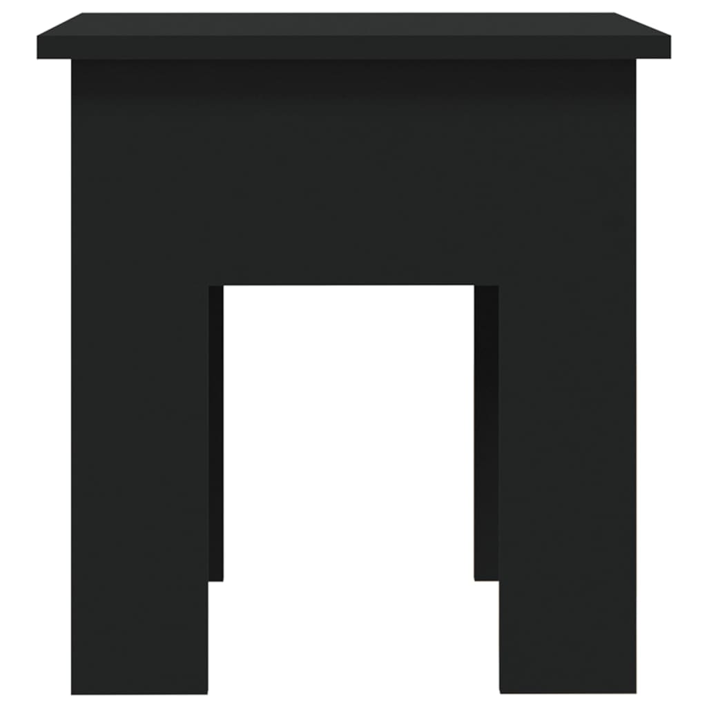 Salongbord svart 40x40x42 cm konstruert tre