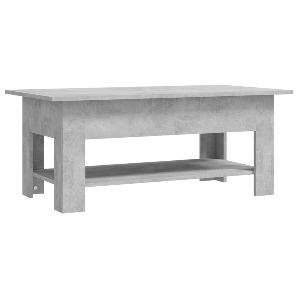 Salongbord betonggrå 102x55x42 cm konstruert tre