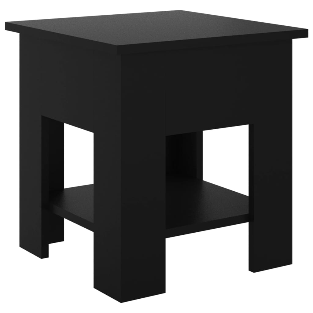 Salongbord svart 40x40x42 cm konstruert tre