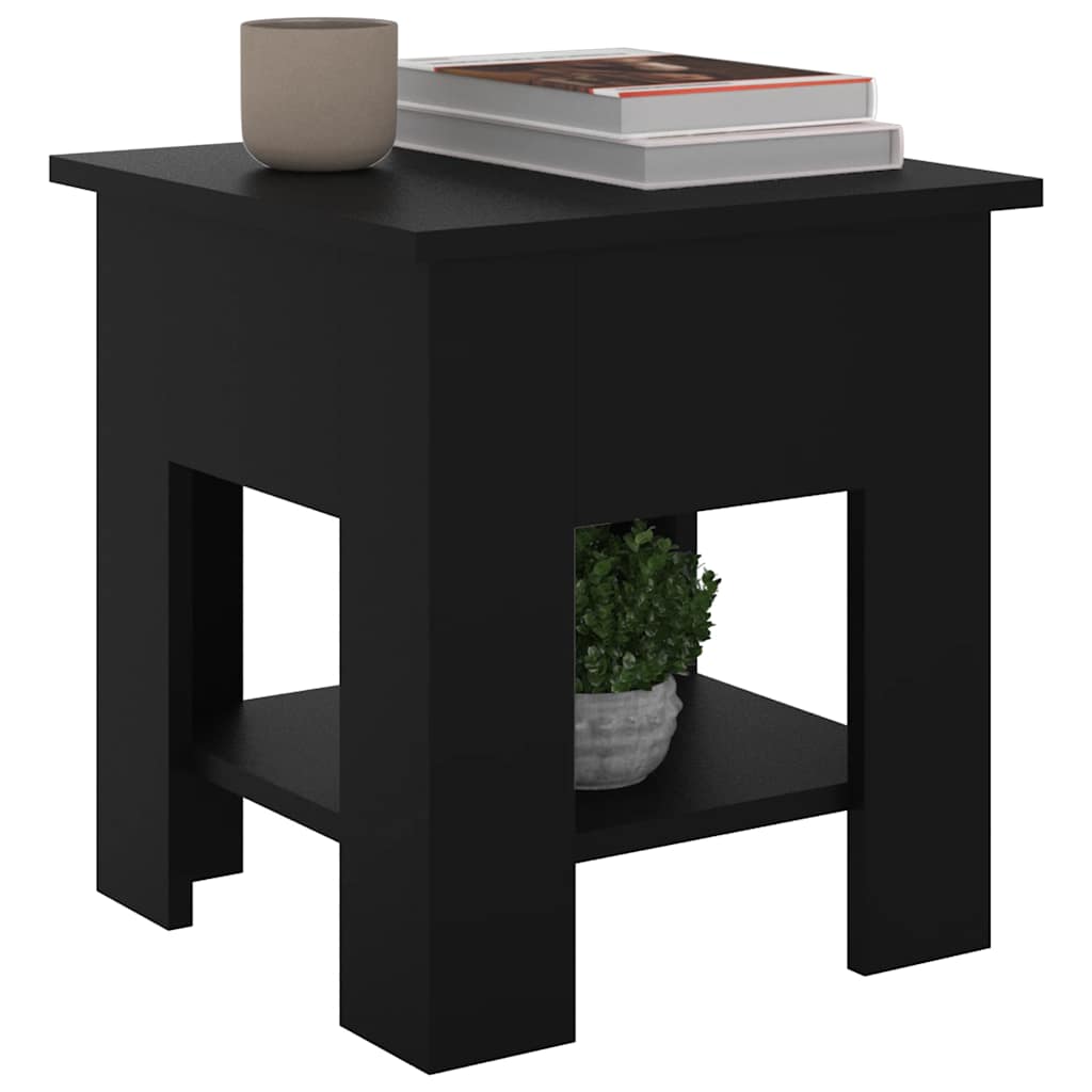 Salongbord svart 40x40x42 cm konstruert tre