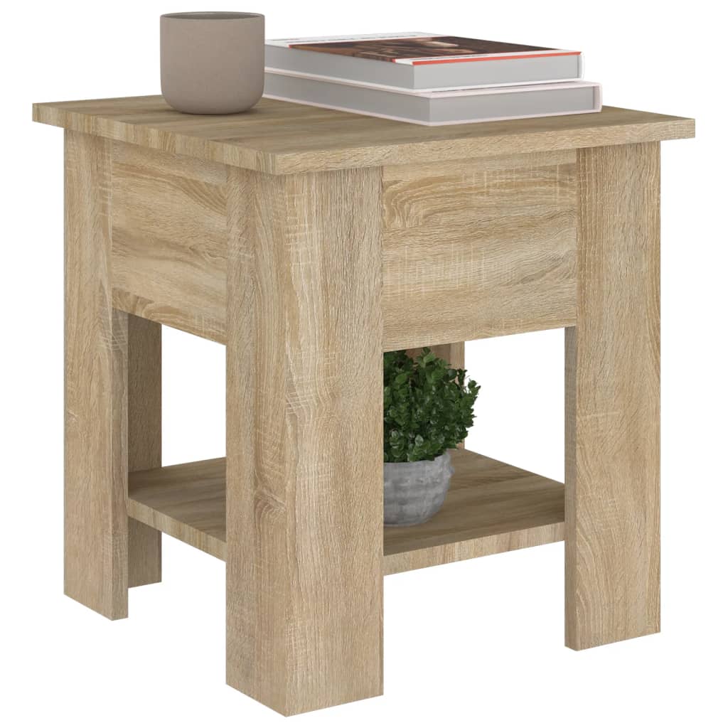 Salongbord sonoma eik 40x40x42 cm konstruert tre