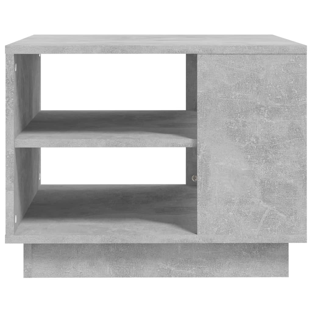 Salongbord betonggrå 55x55x43 cm konstruert tre