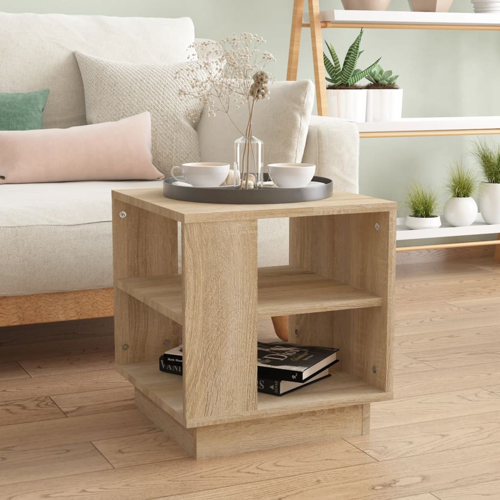 Salongbord sonoma eik 40x40x43 cm konstruert tre