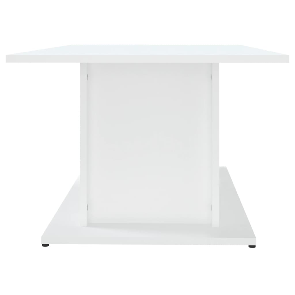 Salongbord hvit 102x55,5x40 cm konstruert tre