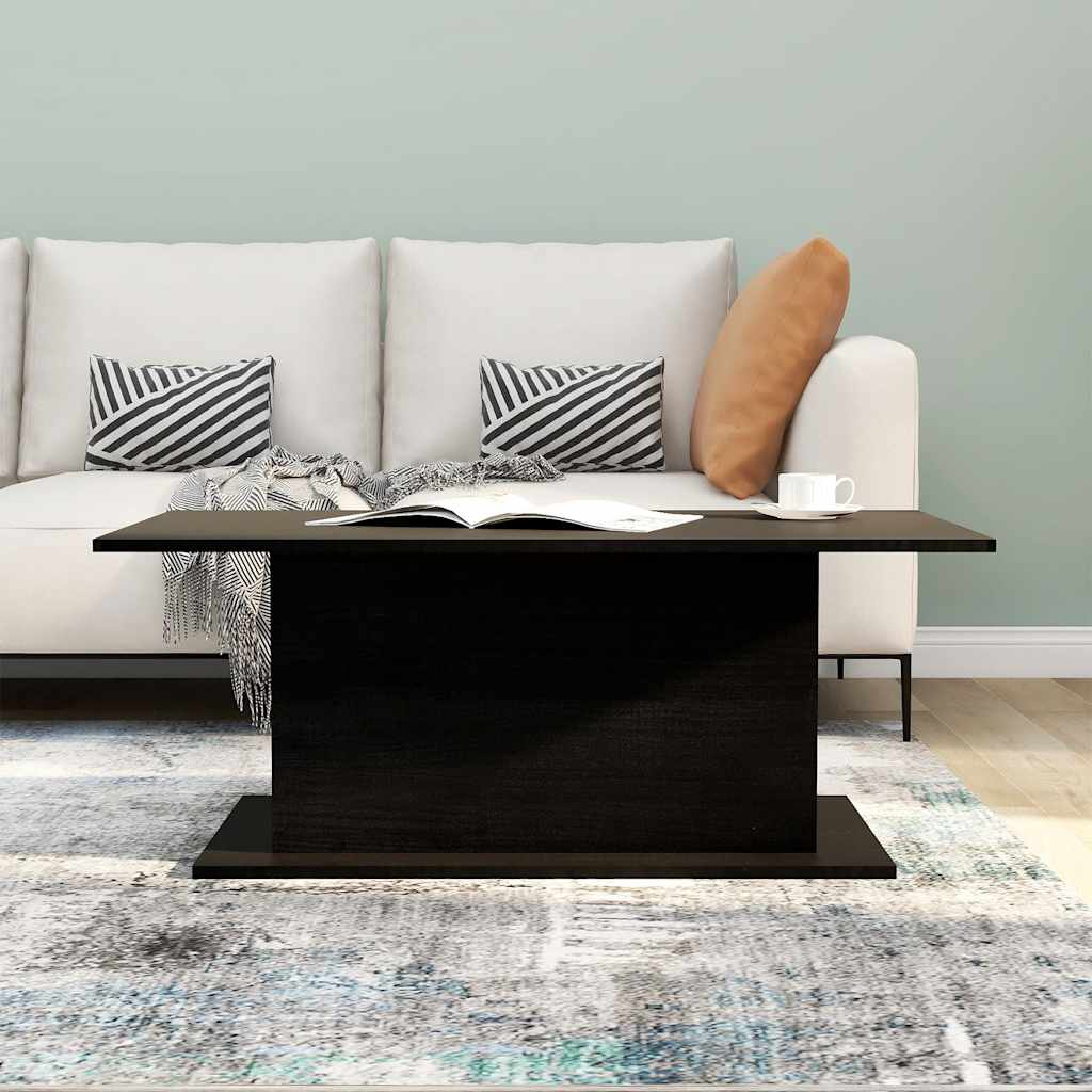 Salongbord svart 102x55,5x40 cm konstruert tre