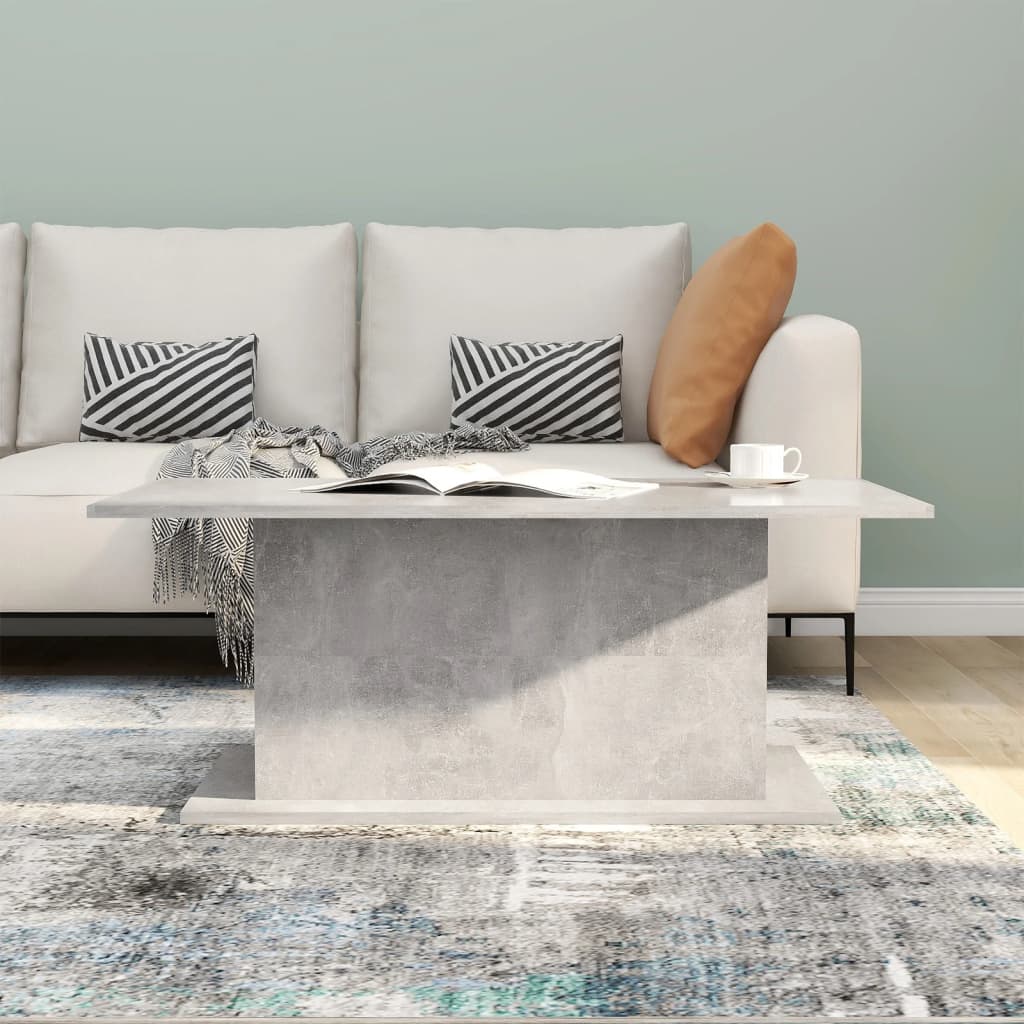 Salongbord betonggrå 102x55,5x40 cm konstruert tre