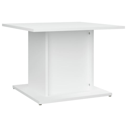 Salongbord hvit 55,5x55,5x40 cm konstruert tre