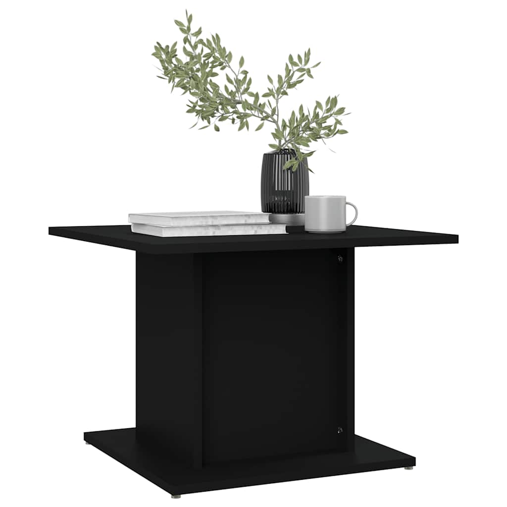 Salongbord svart 55,5x55,5x40 cm konstruert tre