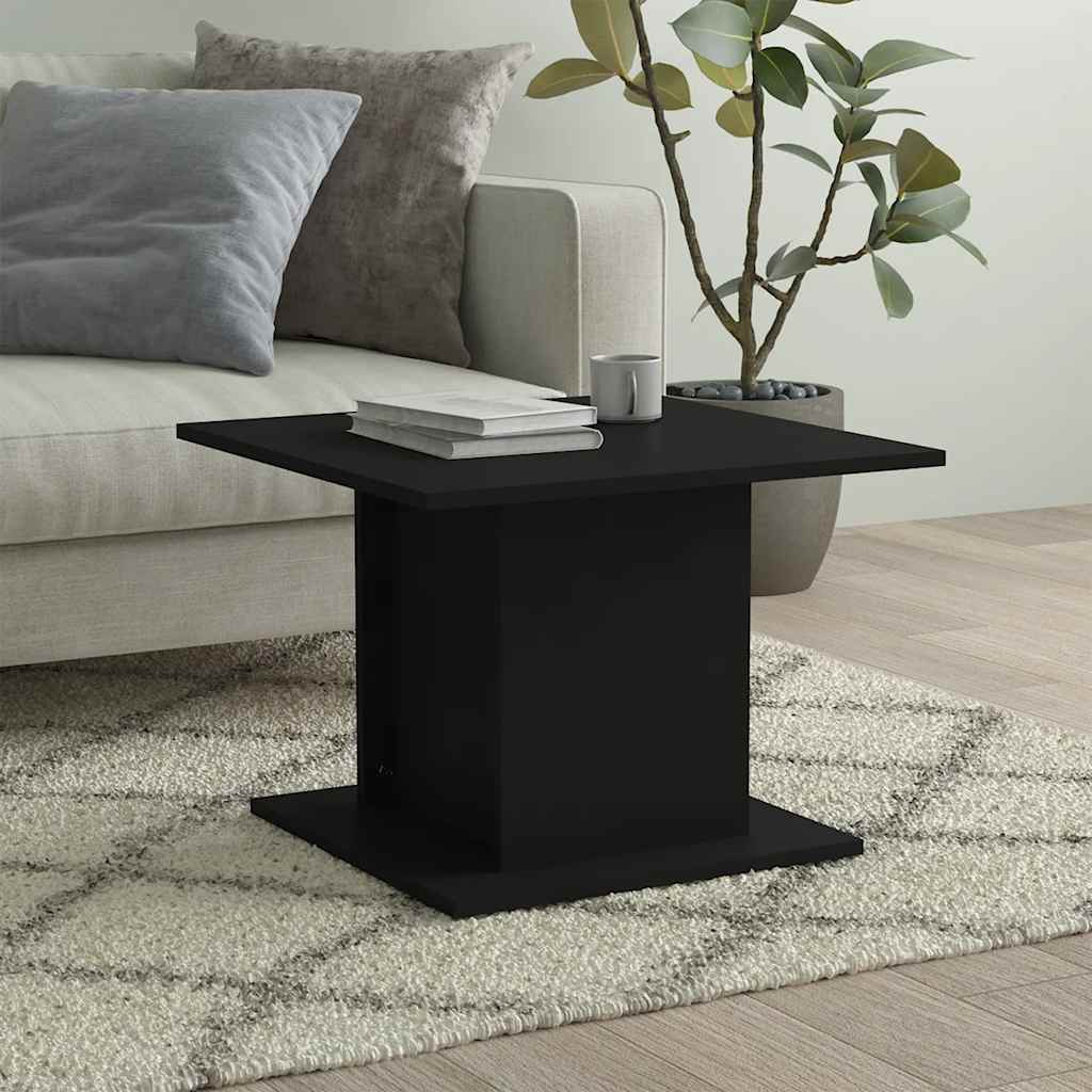 Salongbord svart 55,5x55,5x40 cm konstruert tre