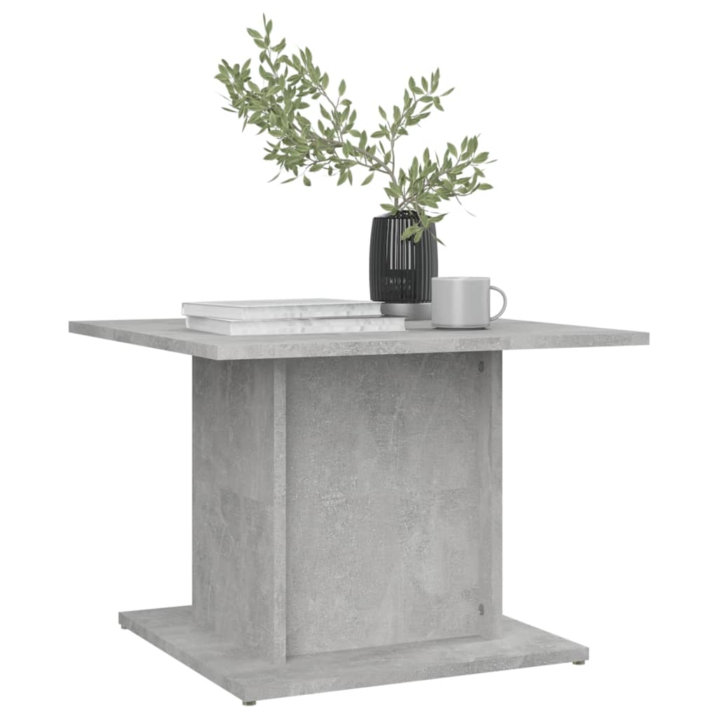 Salongbord betonggrå 55,5x55,5x40 cm konstruert tre