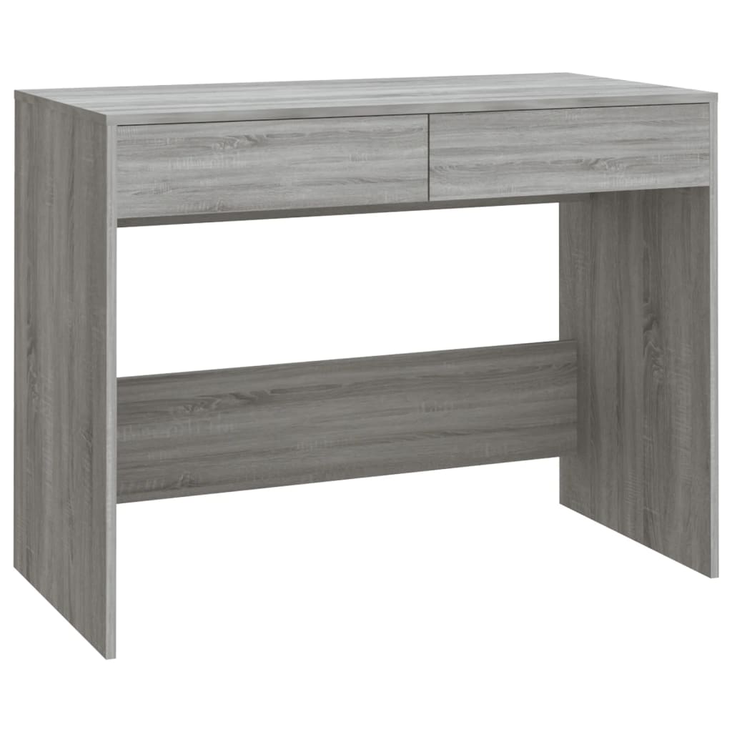 Skrivebord grå sonoma 101x50x76,5 cm konstruert tre