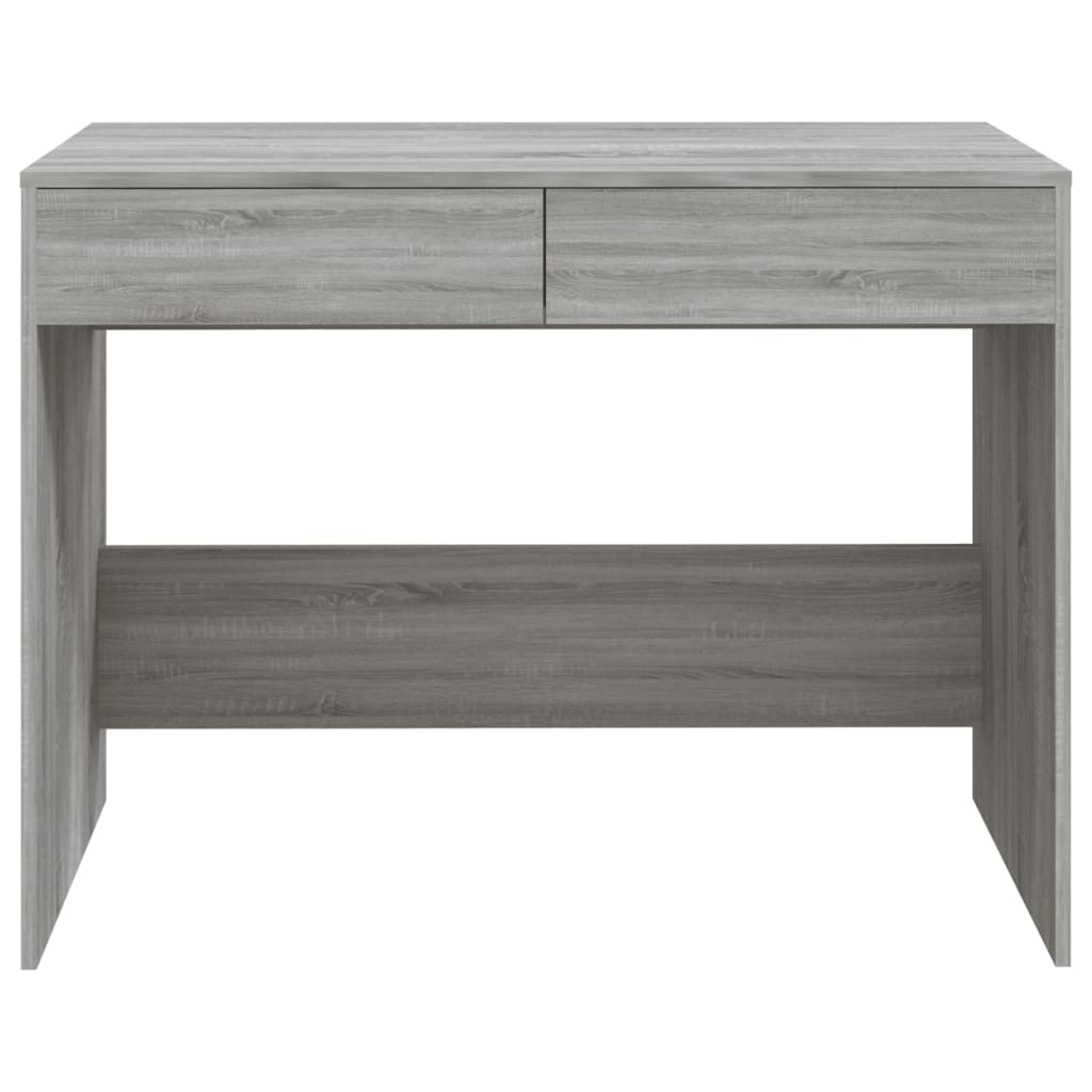 Skrivebord grå sonoma 101x50x76,5 cm konstruert tre