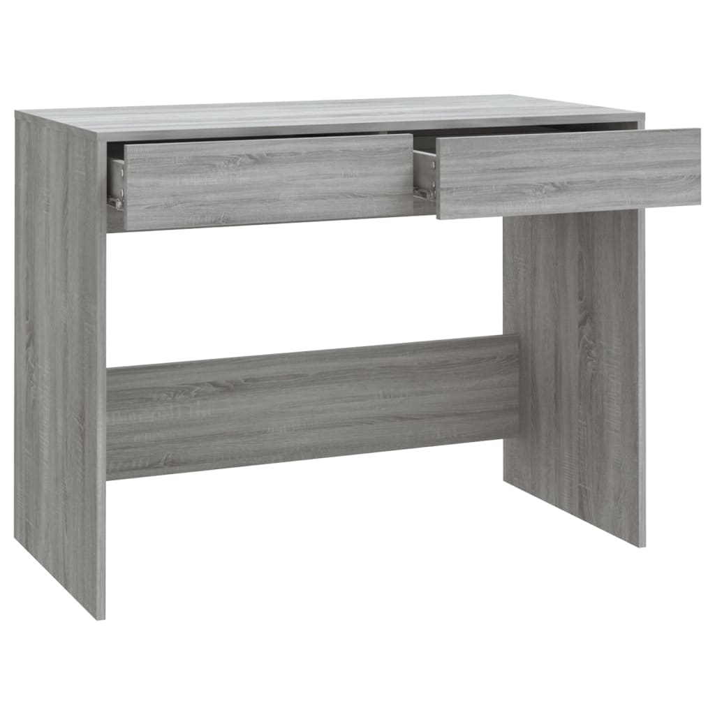 Skrivebord grå sonoma 101x50x76,5 cm konstruert tre