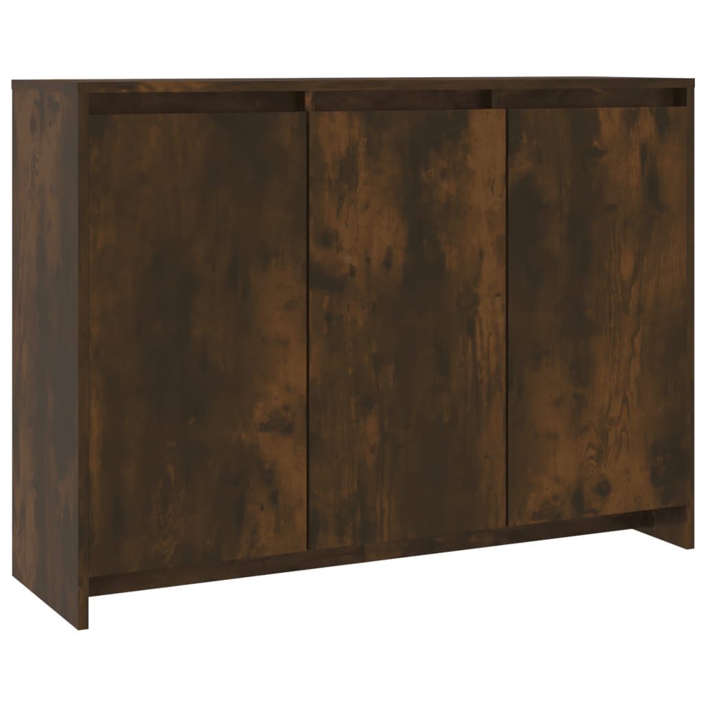 Skjenk røkt eik 102x33x75 cm konstruert tre vidaXL