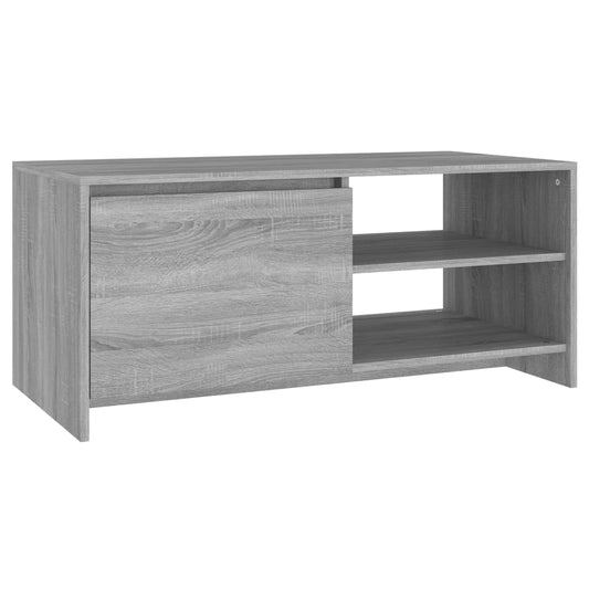 Salongbord grå sonoma 102x50x45 cm konstruert tre