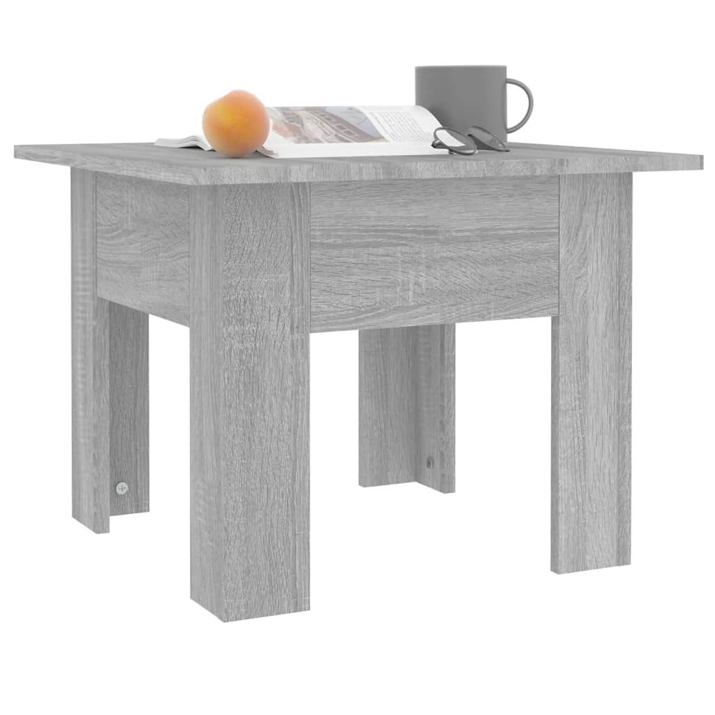 Salongbord grå sonoma eik 55x55x42 cm konstruert tre