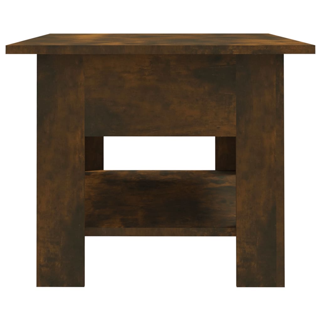 Salongbord røkt eik 102x55x42 cm konstruert tre