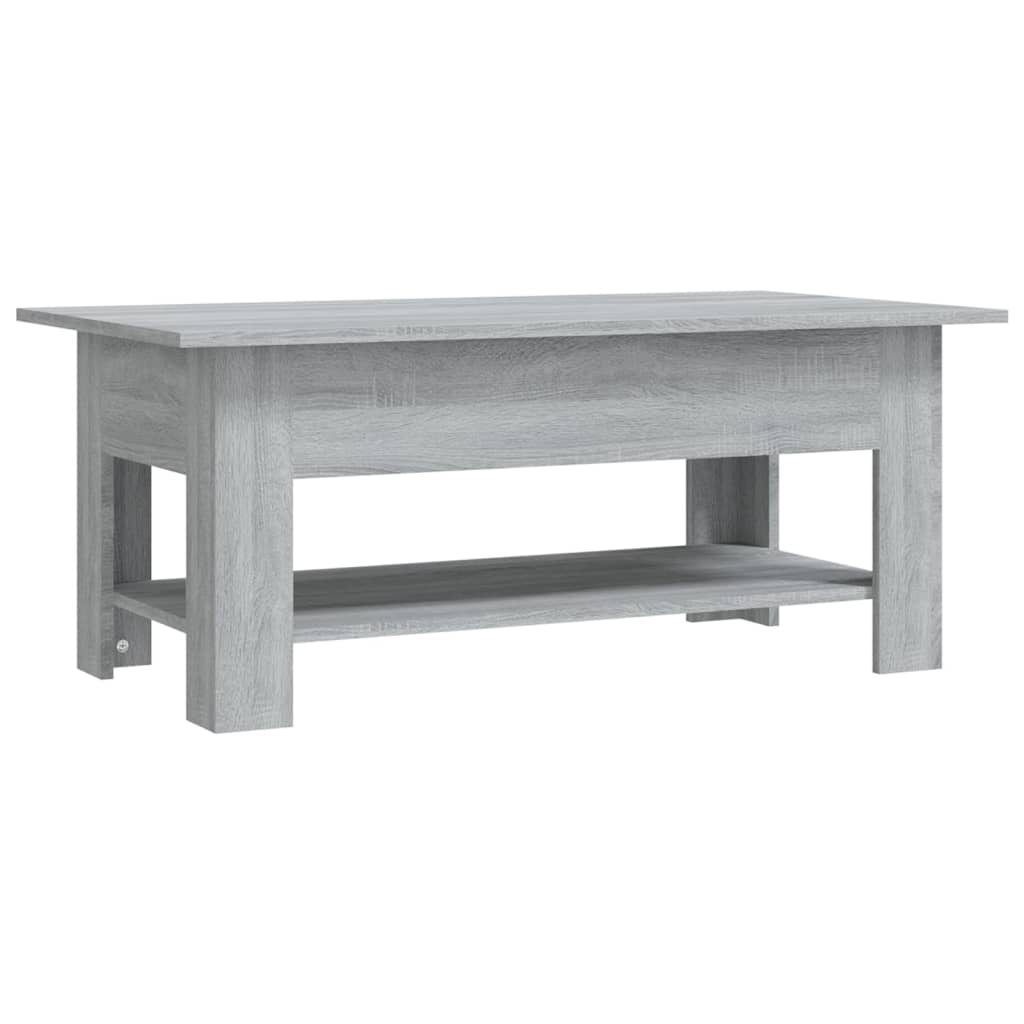 Salongbord grå sonoma 102x55x42 cm konstruert tre
