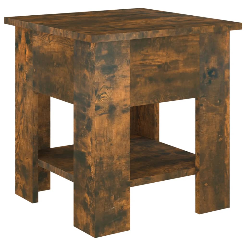 Salongbord røkt eik 40x40x42 cm konstruert tre