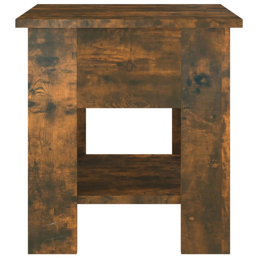 Salongbord røkt eik 40x40x42 cm konstruert tre
