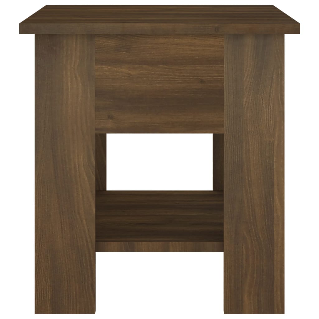 Salongbord brun eik 40x40x42 cm konstruert tre