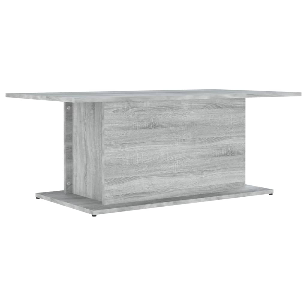 Salongbord grå sonoma 102x55,5x40 cm konstruert tre