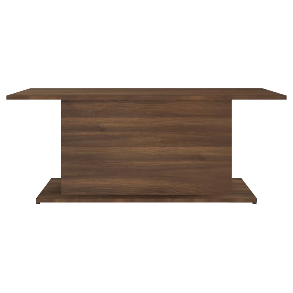 Salongbord brun eik 102x55,5x40 cm konstruert tre