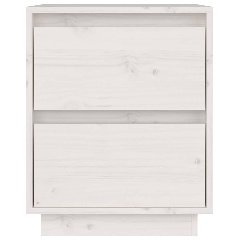 Nattbord hvit 40x35x50 heltre furu