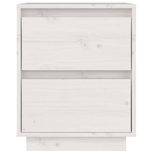 Nattbord hvit 40x35x50 heltre furu