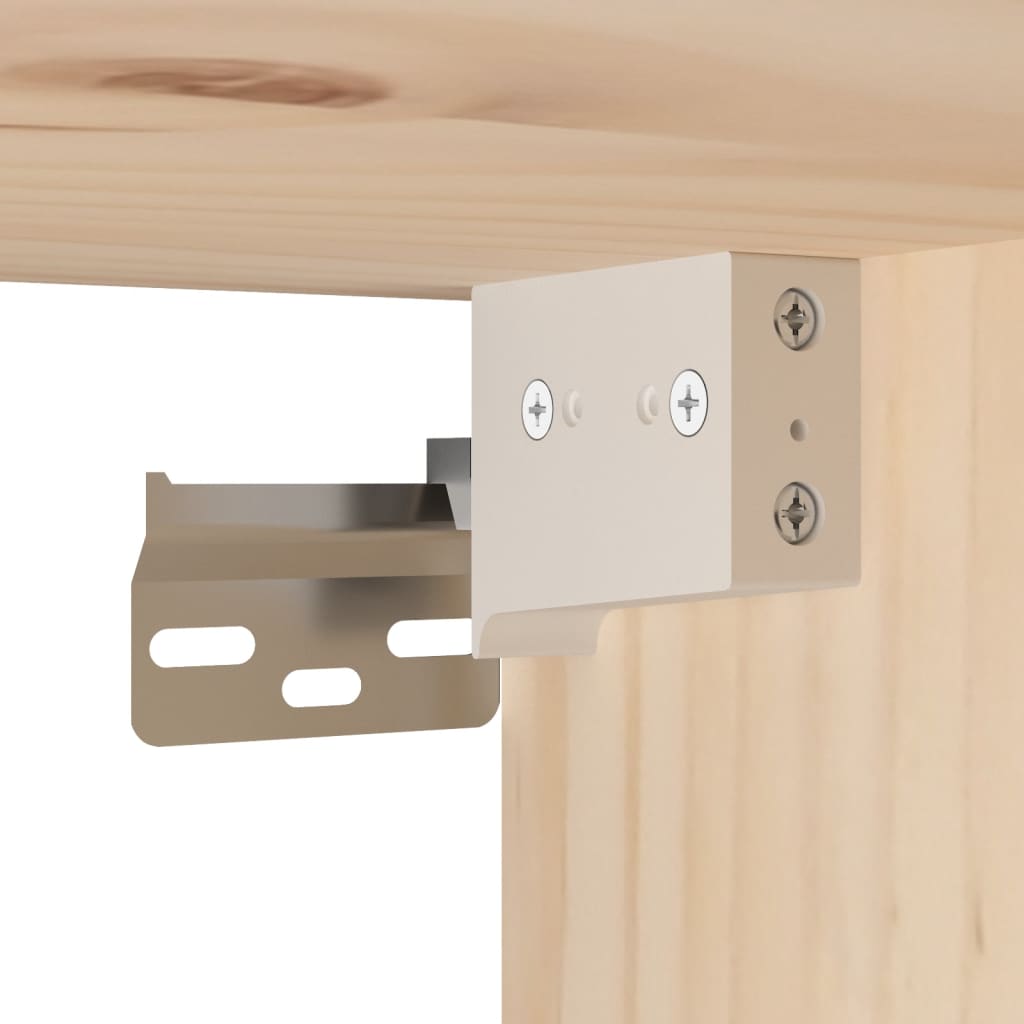 Veggskap 45x30x35 cm heltre furu vidaXL