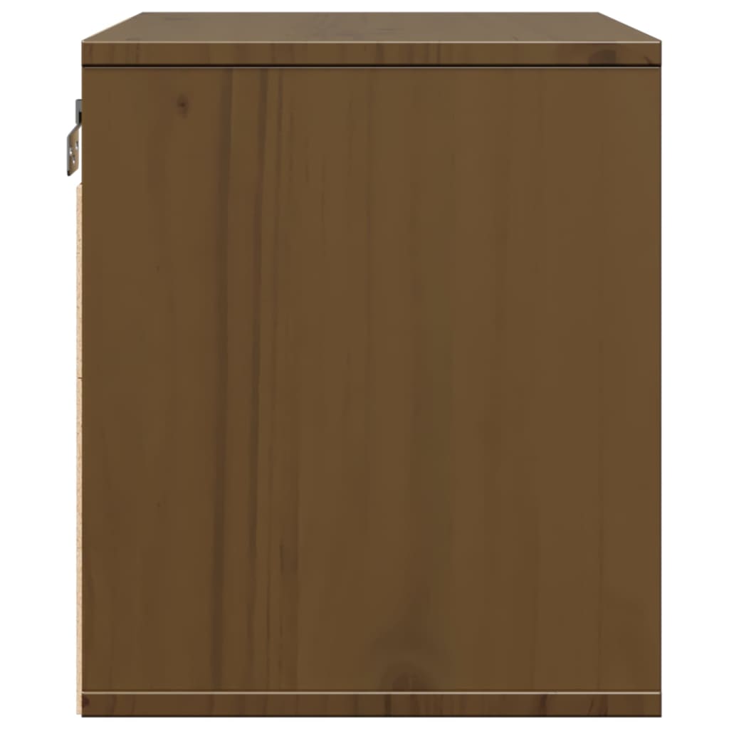 Veggskap honningbrun 45x30x35 cm heltre furu vidaXL