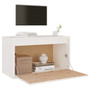 Veggskap hvit 60x30x35 cm heltre furu