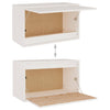 Veggskap hvit 60x30x35 cm heltre furu