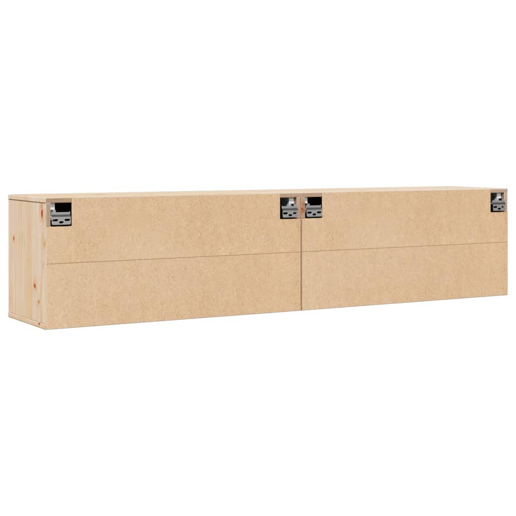 Veggskap 2 stk 80x30x35 cm heltre furu