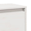 Veggskap 2 stk hvit 80x30x35 cm heltre furu