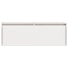 Veggskap hvit 100x30x35 cm heltre furu