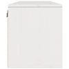 Veggskap hvit 100x30x35 cm heltre furu